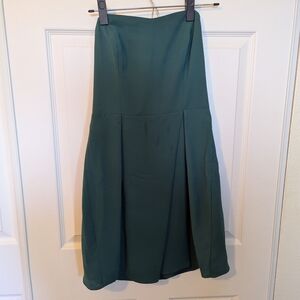 19 Cooper A-Line Skirt in Deep Green